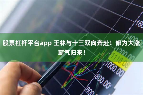 股票杠杆平台app 王林与十三双向奔赴！修为大涨霸气归来！